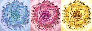 Digital Arts titled "Roses of Inner Pass…" by Ageliki Baka, Original Artwork, Digital Painting