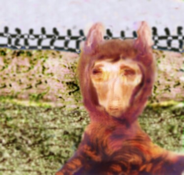 Digital Arts titled "domesticated animal…" by Ageliki Baka, Original Artwork, Digital Painting