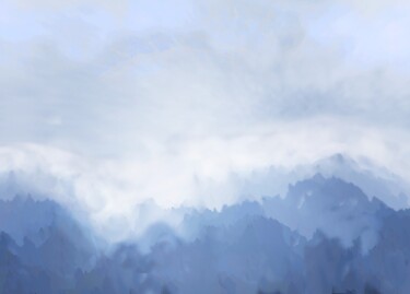 Digital Arts titled "foggy weather energy" by Ageliki Baka, Original Artwork, Digital Painting