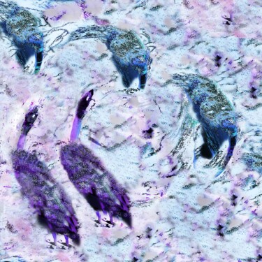 Digital Arts titled "9. free wild animals" by Ageliki Baka, Original Artwork, Digital Painting