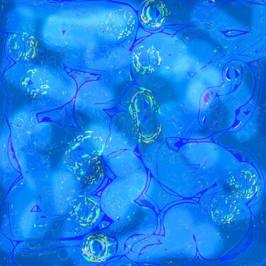 Digital Arts titled "7. living waters" by Ageliki Baka, Original Artwork, Digital Painting