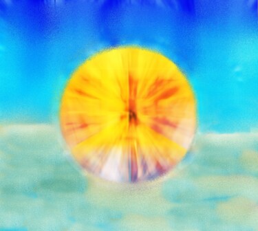 Arts numériques intitulée "Sunscape" par Ageliki Baka, Œuvre d'art originale, Peinture numérique