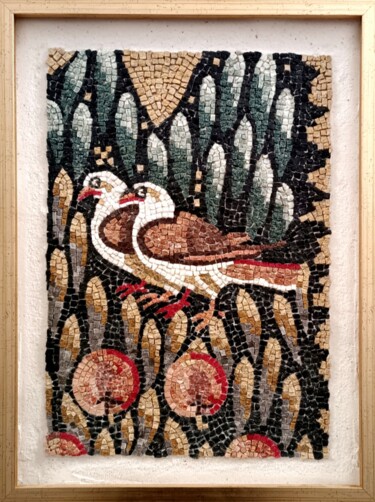 Escultura titulada "Birds" por Ageliki Papadopoulou, Obra de arte original, Mosaico