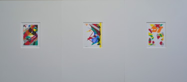 Gravures & estampes intitulée "Handline compositio…" par Harry Agema (Agema-art), Œuvre d'art originale, Sérigraphie
