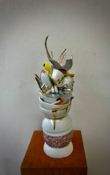 Скульптура под названием "Collected" - Harry Agema (Agema-art), Подлинное произведение искусства, Керамика