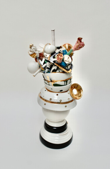 Скульптура под названием "collected 2" - Harry Agema (Agema-art), Подлинное произведение искусства, Керамика