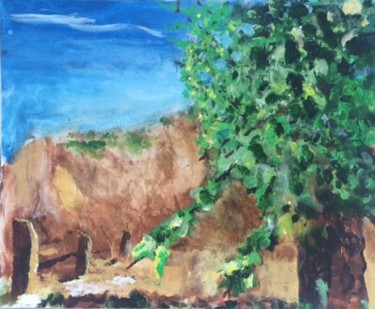 Peinture intitulée "Dawn in Arizona" par Terri, Œuvre d'art originale, Acrylique