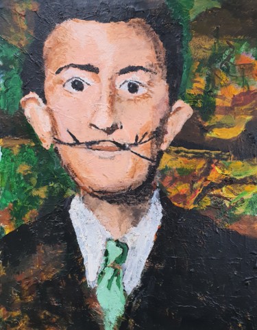 Pintura intitulada "Salvador Dali" por Terri, Obras de arte originais, Acrílico