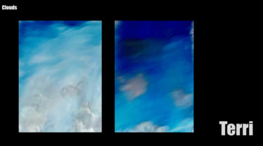 Peinture intitulée "clouds" par Terri, Œuvre d'art originale, Acrylique