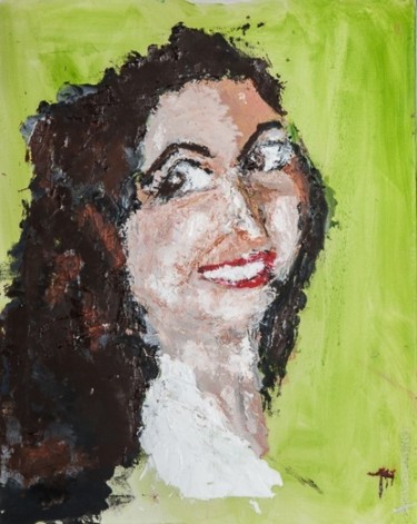 Ζωγραφική με τίτλο "Gypsy Girl" από Terri, Αυθεντικά έργα τέχνης, Λάδι