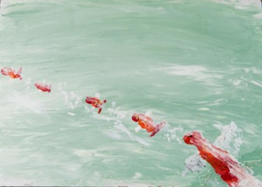 Pintura titulada "Fish" por Terri, Obra de arte original, Oleo