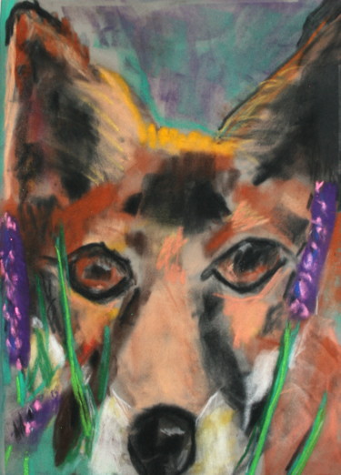 Рисунок под названием "Fantastic mr fox" - Terri, Подлинное произведение искусства, Пастель