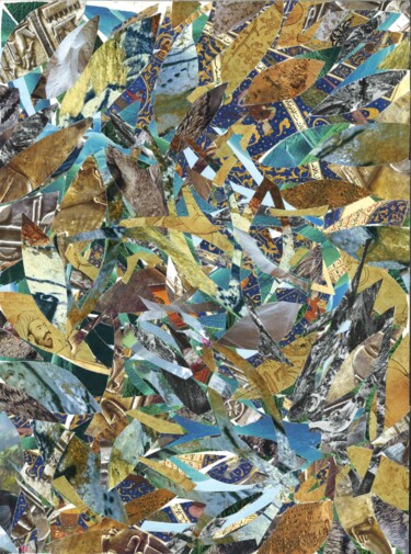 Collages intitulée "KATSUSHIKA HOKUSAI…" par Agnès Adamowicz, Œuvre d'art originale, Collages