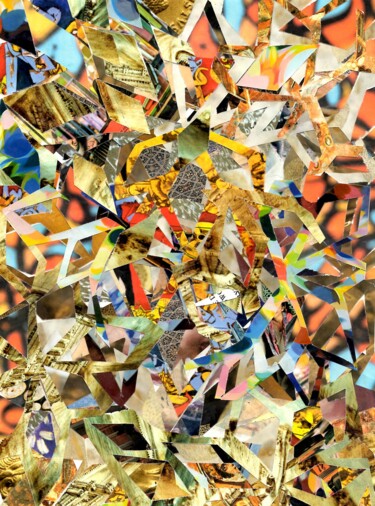 Collages intitolato "PRISM" da Agnès Adamowicz, Opera d'arte originale, Collages