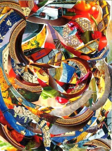 Collages getiteld "DALIESQUE" door Agnès Adamowicz, Origineel Kunstwerk, Collages