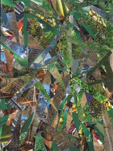 Collages titled "JUNGLE" by Agnès Adamowicz, Original Artwork, Collages