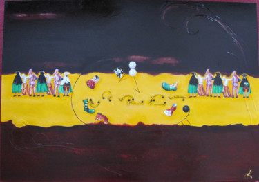 Peinture intitulée "Altérité" par Agnès Bollé (AGNES), Œuvre d'art originale, Huile