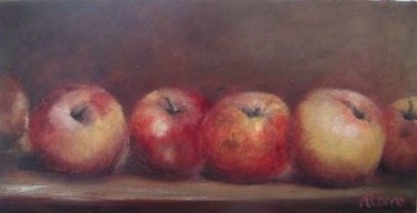 Peinture intitulée "Pommes d'Agnès Corre" par Agnès Corre, Œuvre d'art originale