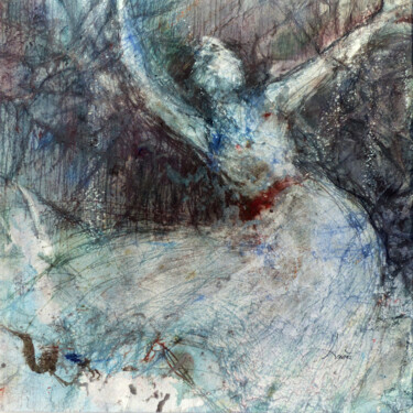 Peinture intitulée "Acte des Ombres" par Agnès Grégis (Au pinceau dansant), Œuvre d'art originale, Aquarelle
