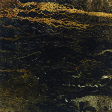 Malerei mit dem Titel "Nuit marbrée" von Agnès Grégis (Au pinceau dansant), Original-Kunstwerk, Aquarell