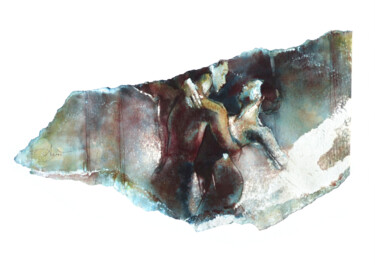 Painting titled "Fragment de danse" by Agnès Grégis (Au pinceau dansant), Original Artwork, Watercolor