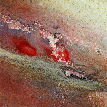 Peinture intitulée "Planète rouge" par Agnès Grégis (Au pinceau dansant), Œuvre d'art originale, Aquarelle