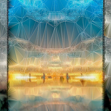 Digitale Kunst mit dem Titel "Connexion 8.8" von Agnès Kerboriou, Original-Kunstwerk, 2D digitale Arbeit