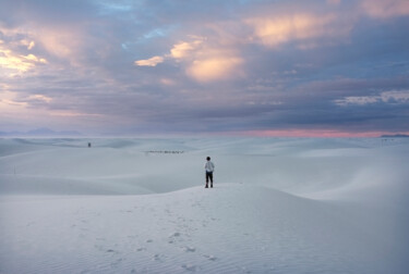 Photographie intitulée "white-sand-coucher…" par Agnès M, Œuvre d'art originale