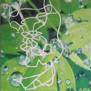 Painting titled "Unité 5" by A-Miz, Original Artwork, Acrylic