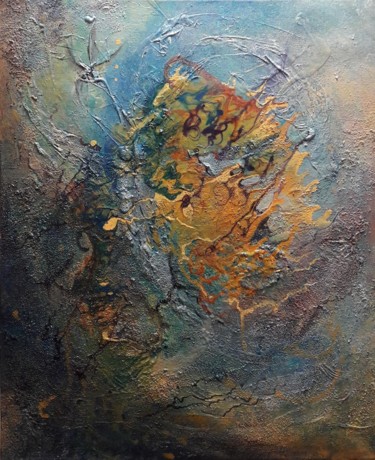 Peinture intitulée "Fleur de mer" par Agnes Rolin, Œuvre d'art originale, Acrylique