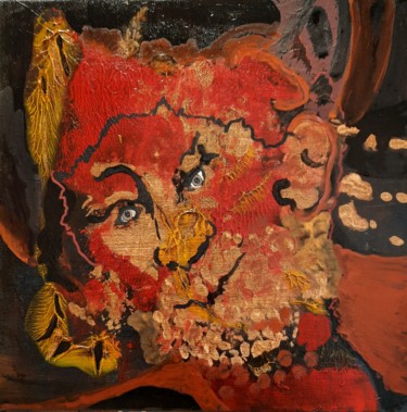 Painting titled "L'ogre" by Agnes Rolin, Original Artwork, Acrylic