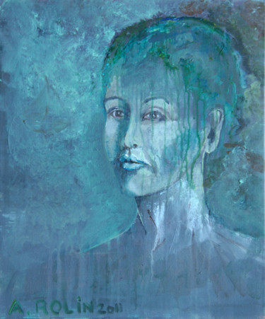 Peinture intitulée "sombritude" par Agnes Rolin, Œuvre d'art originale, Acrylique