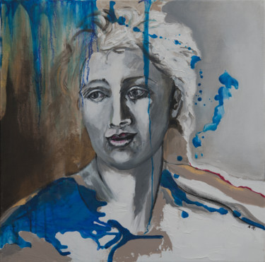 Peinture intitulée "Marianne" par Agnes Rolin, Œuvre d'art originale, Acrylique