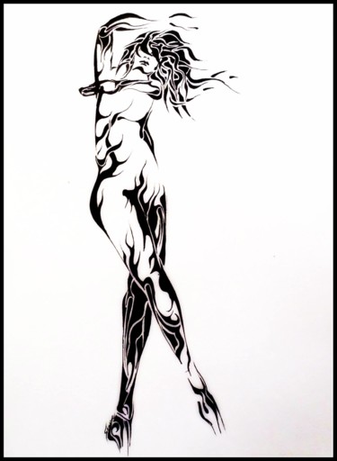 Drawing titled "danseuse contempora…" by Agnès Séauve, Original Artwork