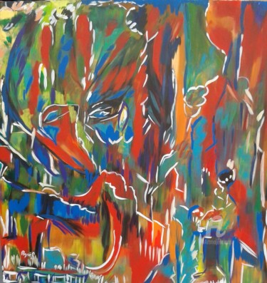 Peinture intitulée "La vie en couleur" par Agnés Barraud (AgnéS), Œuvre d'art originale, Acrylique