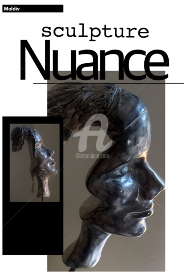 Sculpture titled "Nuance" by Agnesbens, Original Artwork, Terra cotta