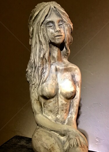 Sculpture intitulée "La môme" par Agnesbens, Œuvre d'art originale, Céramique