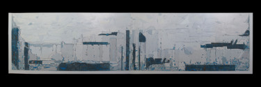 "Evanescence3" başlıklı Tablo Agnès Bichat tarafından, Orijinal sanat, Petrol Ahşap Sedye çerçevesi üzerine monte edilmiş