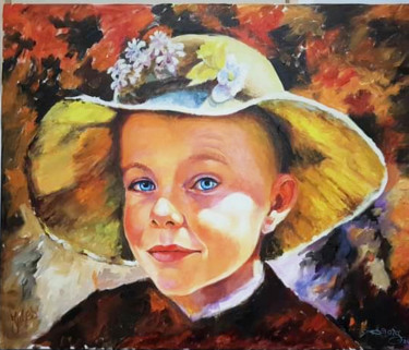 Painting titled "Jules" by Agnès Borg-Burglen, Original Artwork, Oil