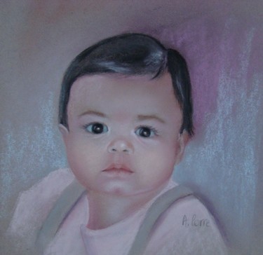 Painting titled "Liza" by Agnes Corre, Original Artwork, Oil