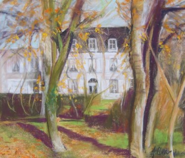 Painting titled "Villa Saint Adrien" by Agnes Corre, Original Artwork