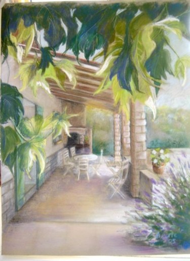 Painting titled "tavel" by Agnes Corre, Original Artwork, Oil