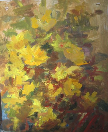 Painting titled "Rudens/ Autumn" by Agnese Brūvere-Alpe, Original Artwork, Acrylic
