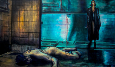 Картина под названием "Domination IV" - Agnes Lumiere, Подлинное произведение искусства, Акрил