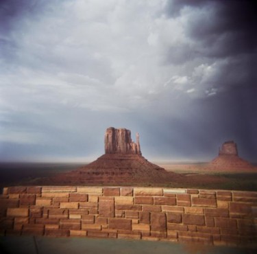 Photographie intitulée "Tempête de sable su…" par Agnès M, Œuvre d'art originale, Photographie argentique