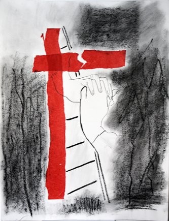 Картина под названием ""la descente de cro…" - Agnès M, Подлинное произведение искусства, Масло