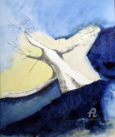 Painting titled "Après l'orage - la…" by Agnès Molinaro, Original Artwork, Acrylic
