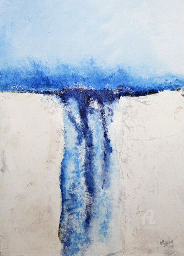 Malerei mit dem Titel "Cascade" von Agnès Molinaro, Original-Kunstwerk, Acryl