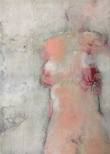 Painting titled "untitled nude" by Agnieszka Ceccarelli, Original Artwork, Acrylic