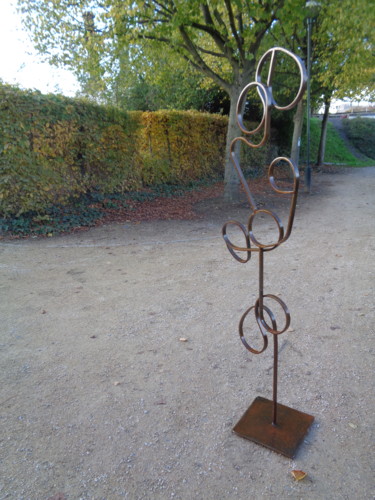 Sculpture intitulée "Danseuse 1" par Agnieszka Rozek, Œuvre d'art originale, Métaux